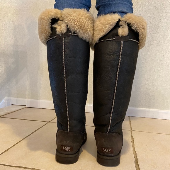 UGG Over the Knee Button Bailey Boots - Picture 3 of 8